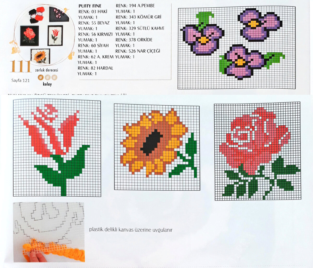 Схемы и информация о пряже