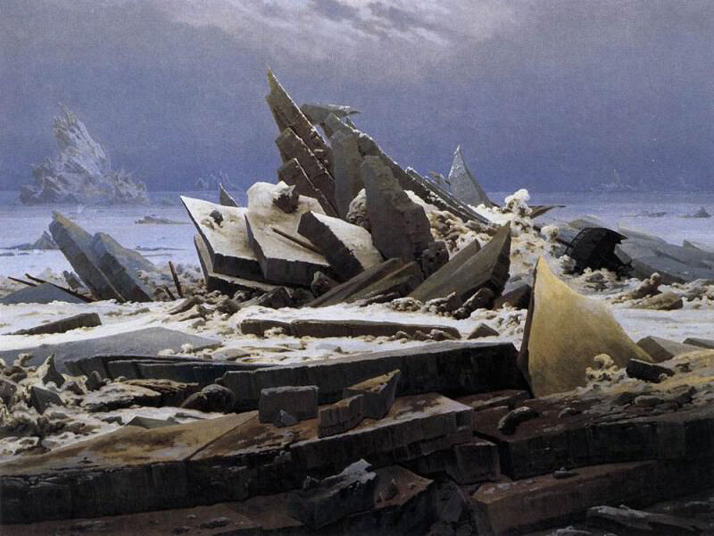 «Кораблекрушение в Арктике», Каспар Давид Фридрих