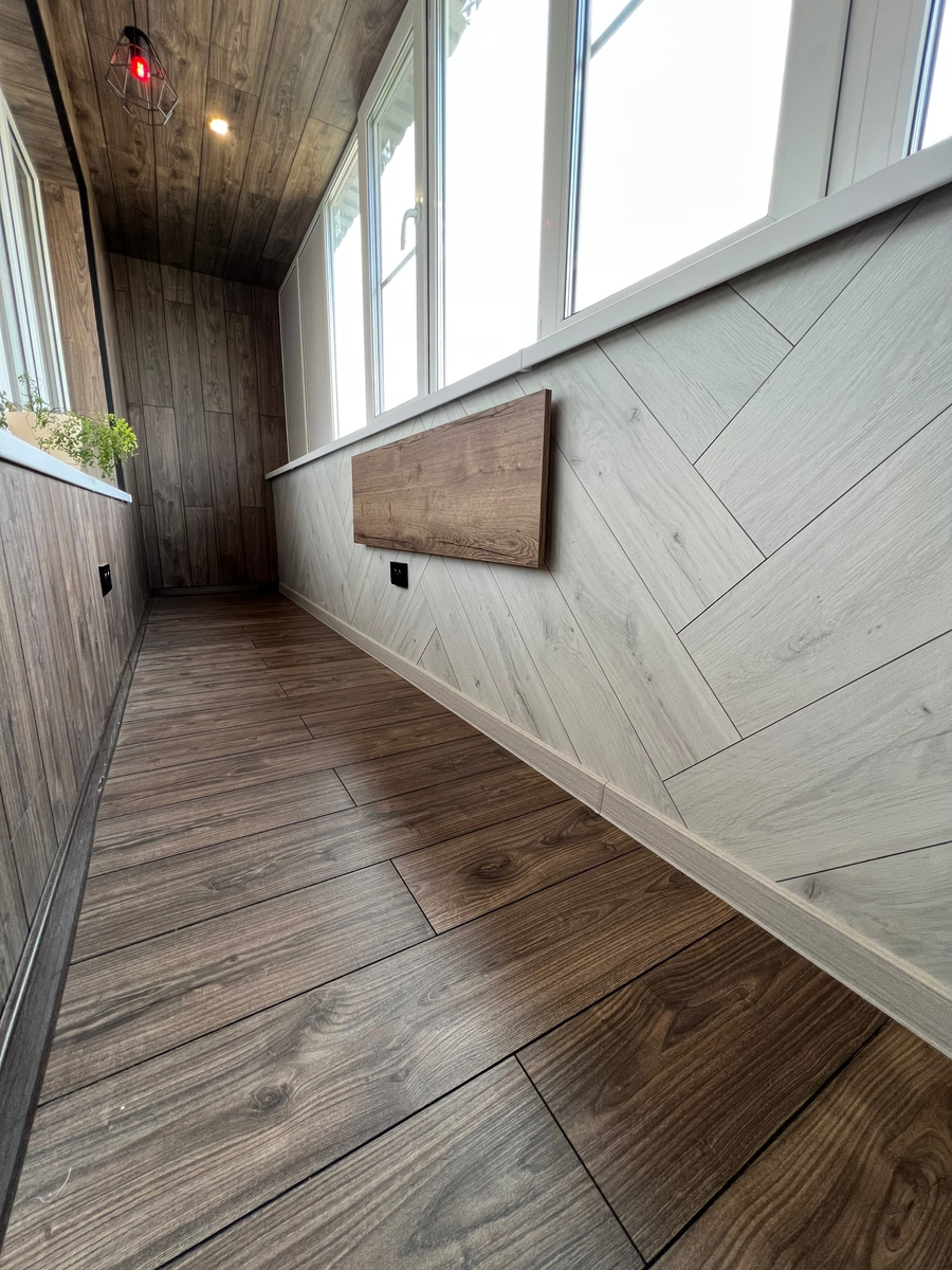 Процесс отделки балконов в "Каксвоим" 