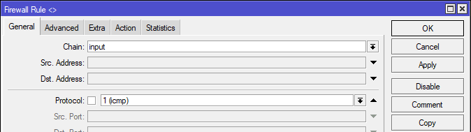 Принцип построения цепочек правил фильтрации трафика В Mikrotik действует принцип - разрешено все что не запрещено.-4