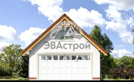 Проект двухместного гаража 47 м2 - 103-48