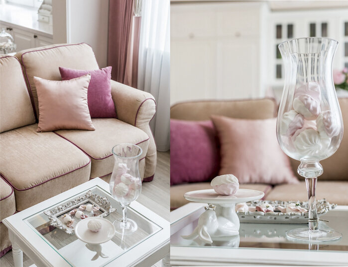 Прованс, гламур,шеби-шик... Романтичный интерьер "на любителя" в сталинке 55 кв.м.