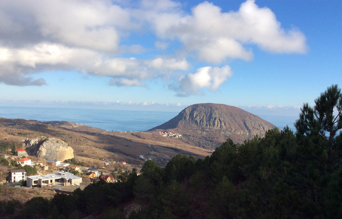 Поднимаясь от Краснокаменки. Аю-Даг у моря 
