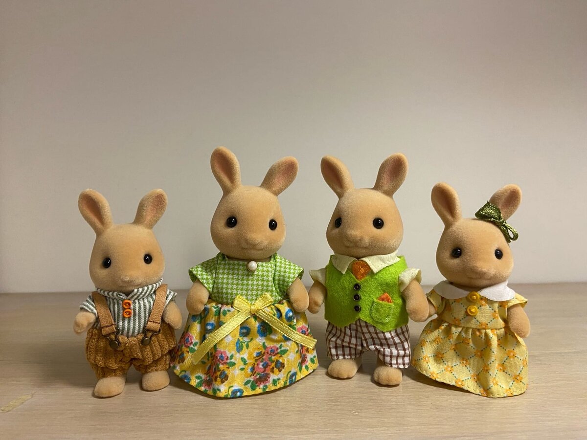 Sylvanian Families Sunny rabbits - семья солнечных кроликов из серии Easy  buy | Коробка с зайчиками | Дзен