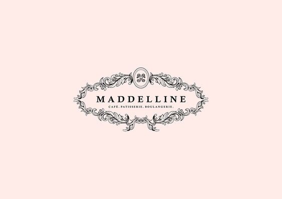 Maddelline cafe винтажный логотип