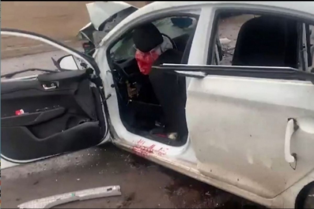    В Волгоградском ГУ МВД поделились видео последствий жуткой аварии у Мачехи