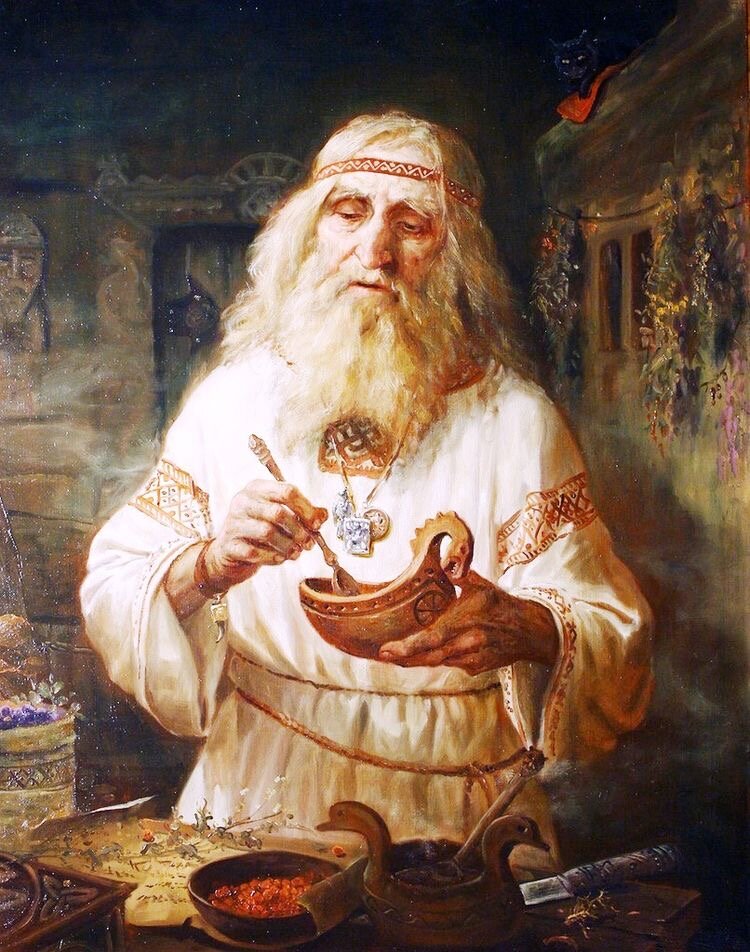 Славянский знахарь. Источник: Pinterest