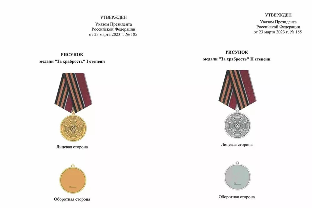 Подпиши орден. Медаль «за храбрость» II степени. Госнаграды за храбрость. Новая гос награда за храбрость. Ордена и медали России 2023.