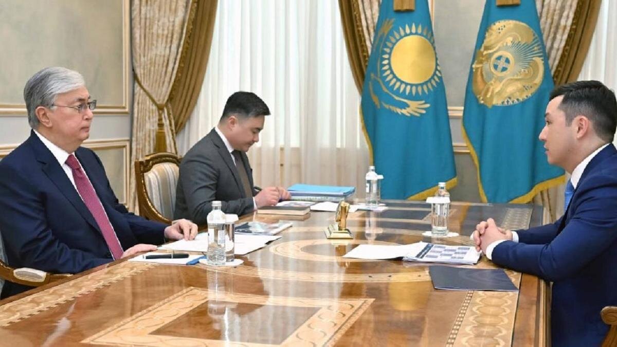    Касым-Жомарт Токаев и Ренат Бектуров:Акорда