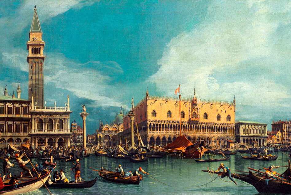 Венеция в 18 веке. Картина Каналетто (1730-е годы). 