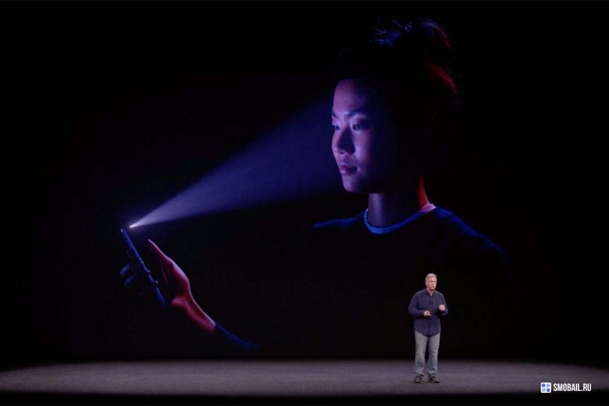    Face ID распознает ваше лицо под широким углом