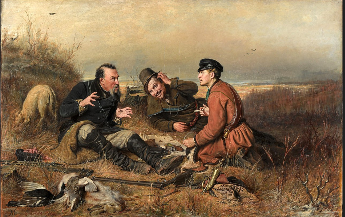 Василий Перов. "Охотники на привале", Третьяковская галерея
