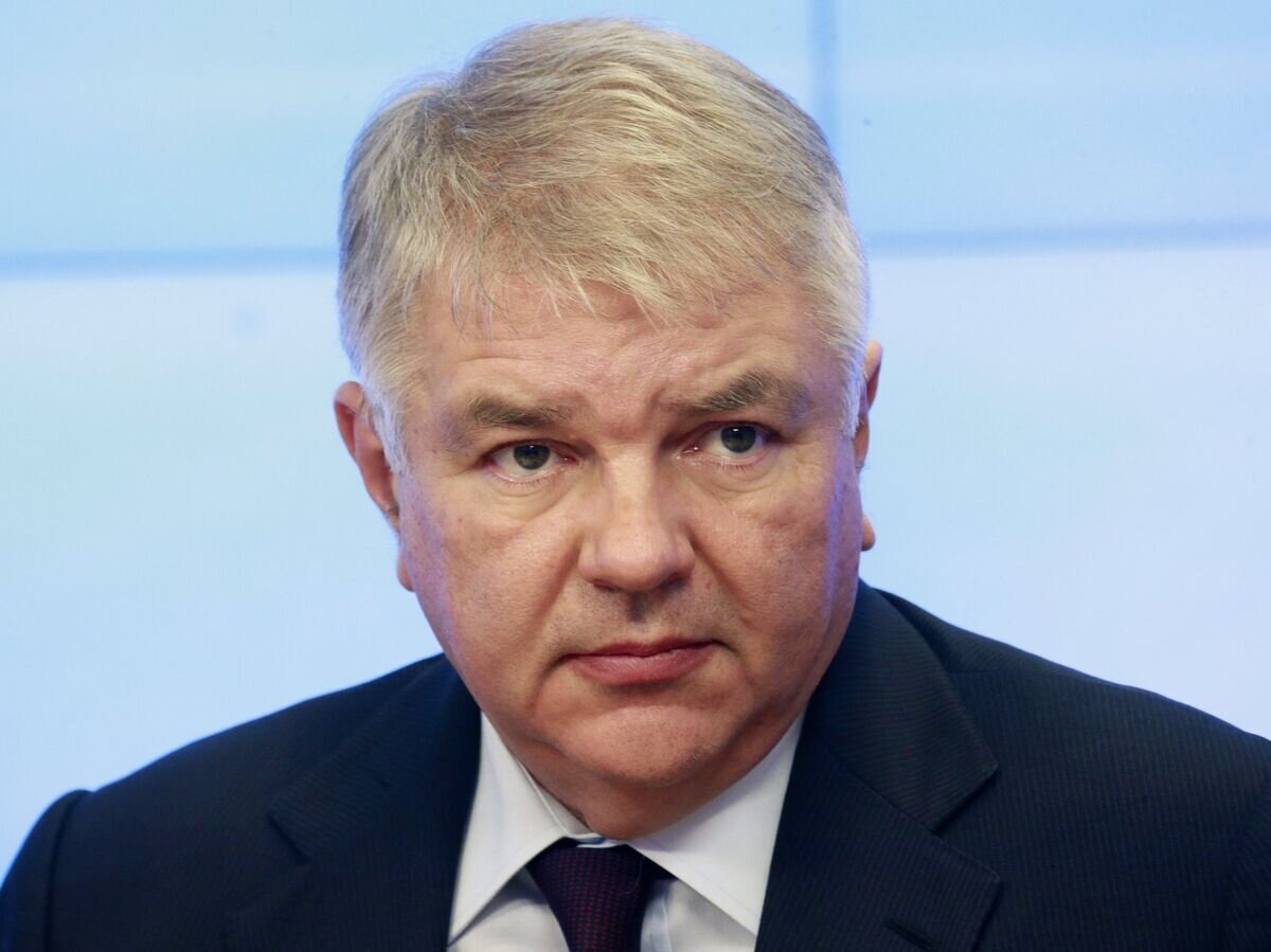    Заместитель главы МИД РФ Алексей Мешков на пресс-конференции© РИА Новости / Александр Натрускин