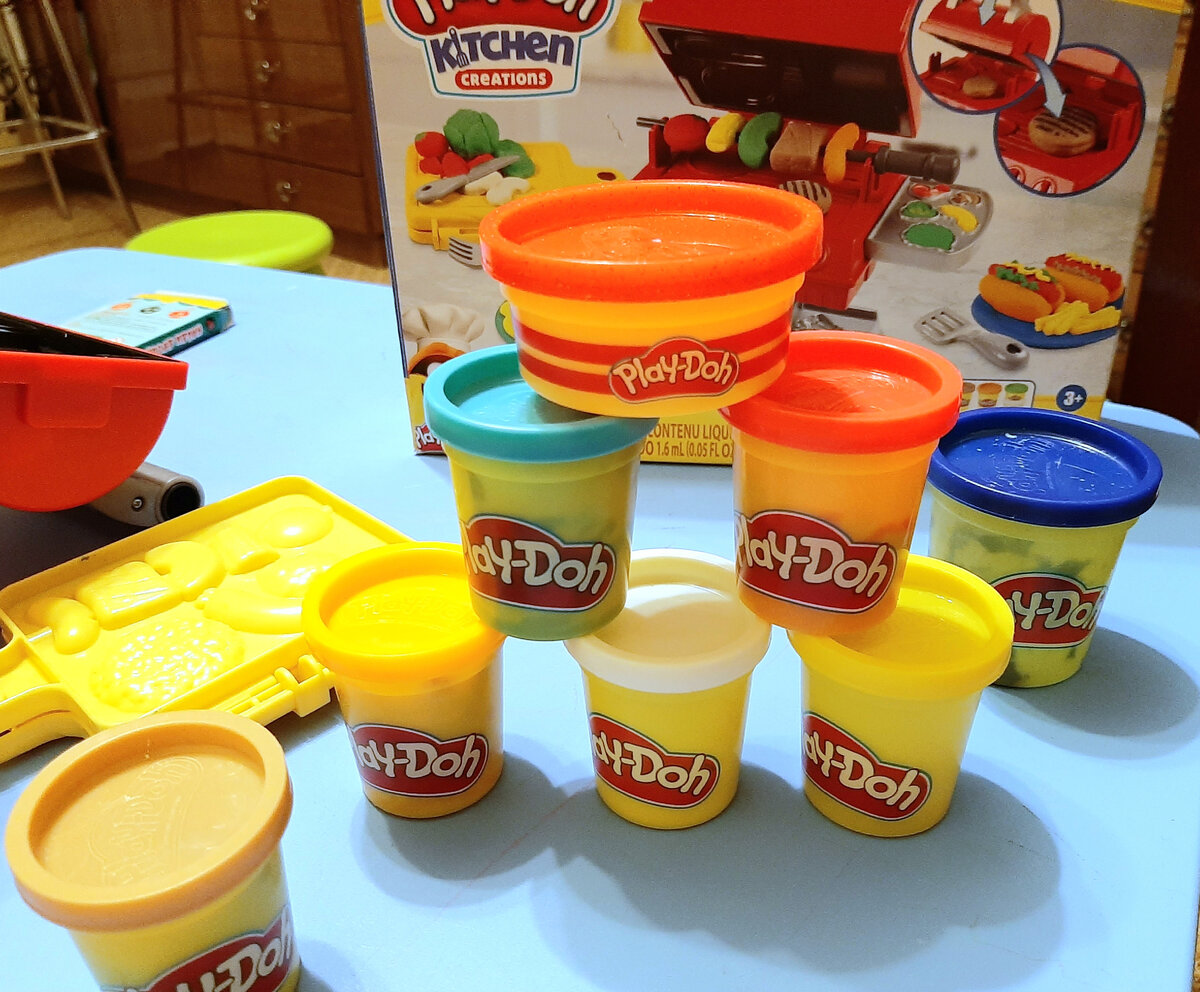 Пластилин Hasbro Play-Doh (Плей-До) 4 цвета, Хасбро | AliExpress