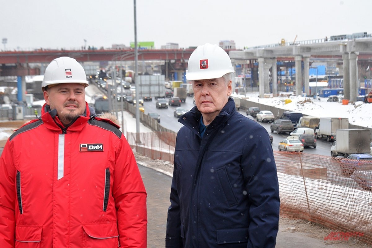    Собянин рассказал о планах строительства четырех новых путепроводов