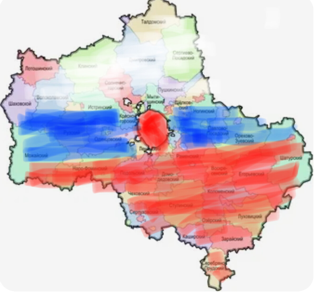 Зоны нарисовал сам криворуко, правильней создадут чертёжники и картографы….