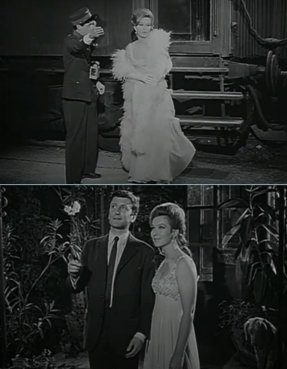 Марина Влади в фильме "Мона - безымянная звезда". Роль учителя Мирою сыграл Клод Риш