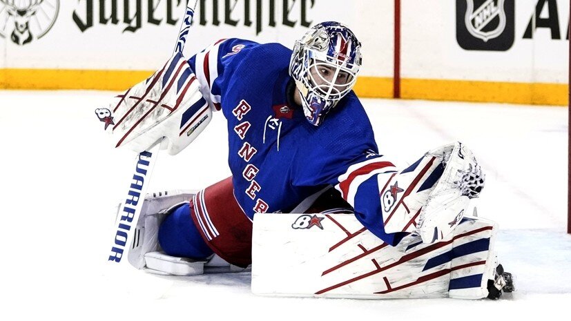     Российский голкипер «Нью-Йорк Рейнджерс» Игорь Шестёркин AP Frank Franklin II