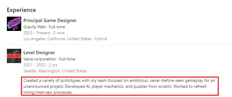    LinkedIn Майкла Андерсона. Источник изображения: eXputer