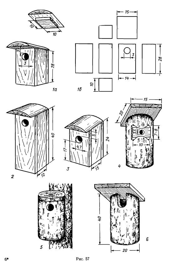Скворечник своими руками размеры и чертежи.