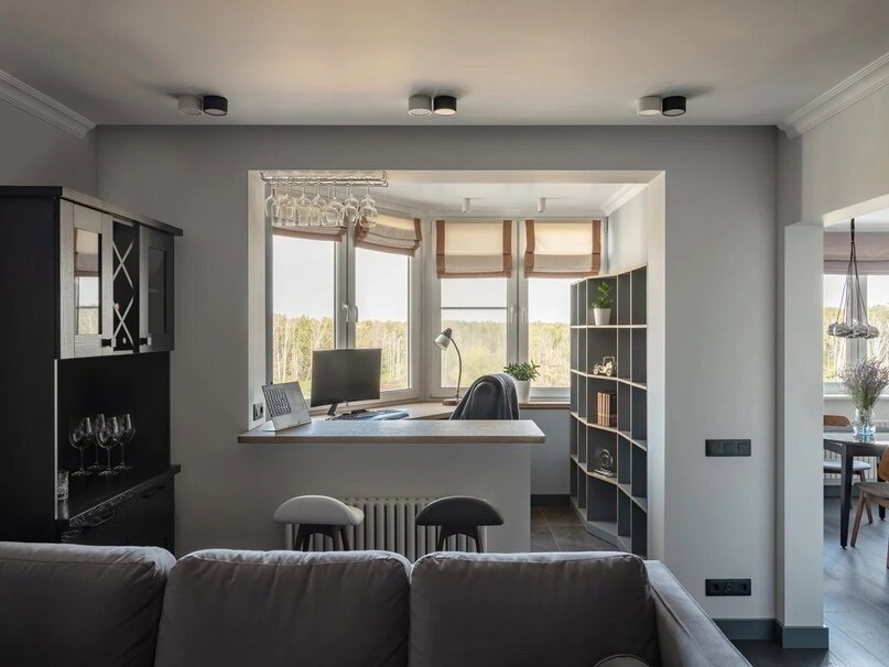 Объединение балкона и комнаты