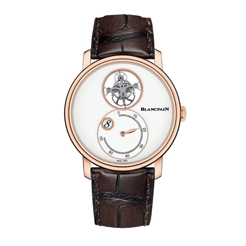 Часы Blancpain Villeret в 42 мм корпусе из розового золота