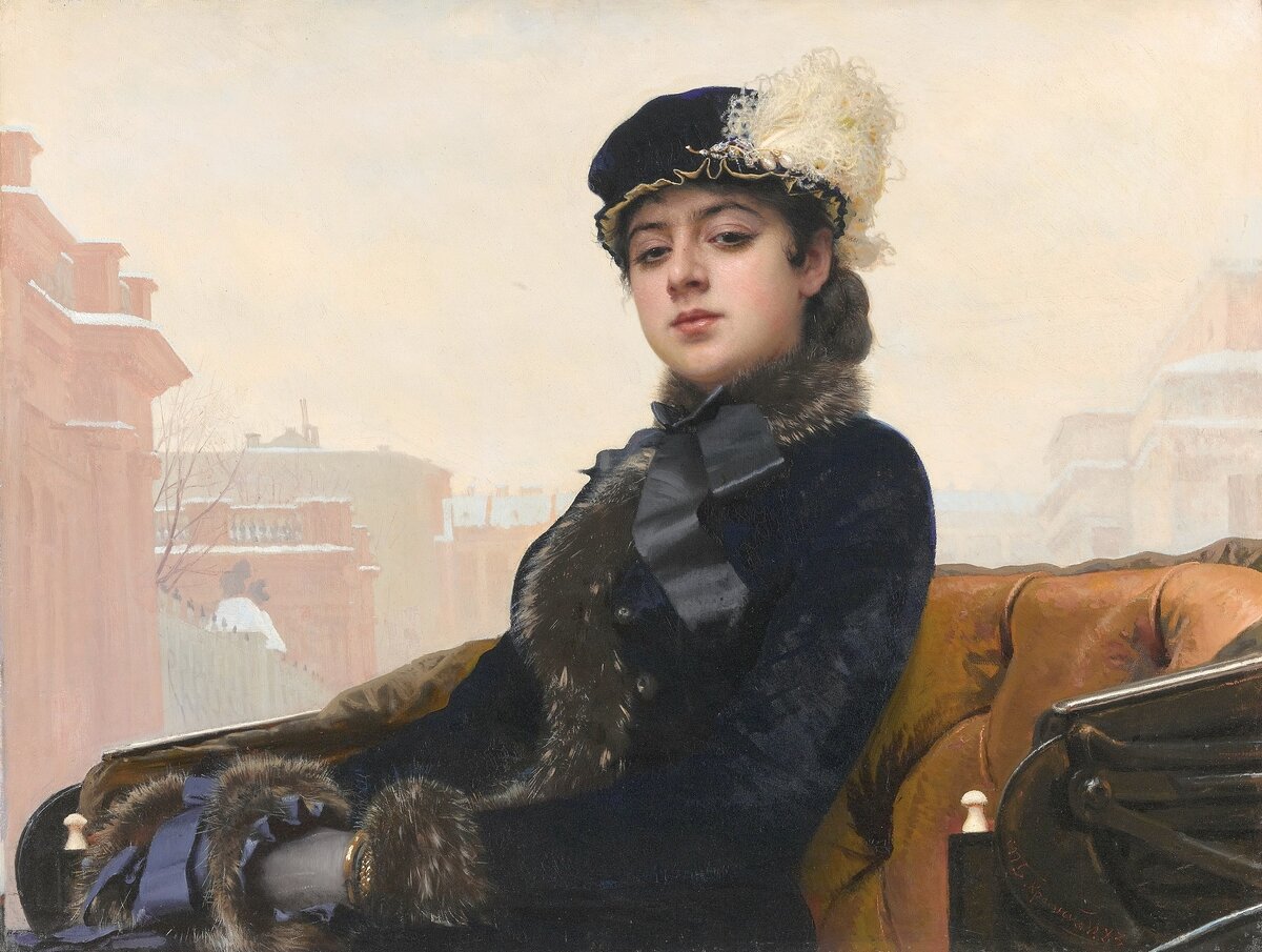 Портрет Неизвестной, художник И.Н. Крамской 