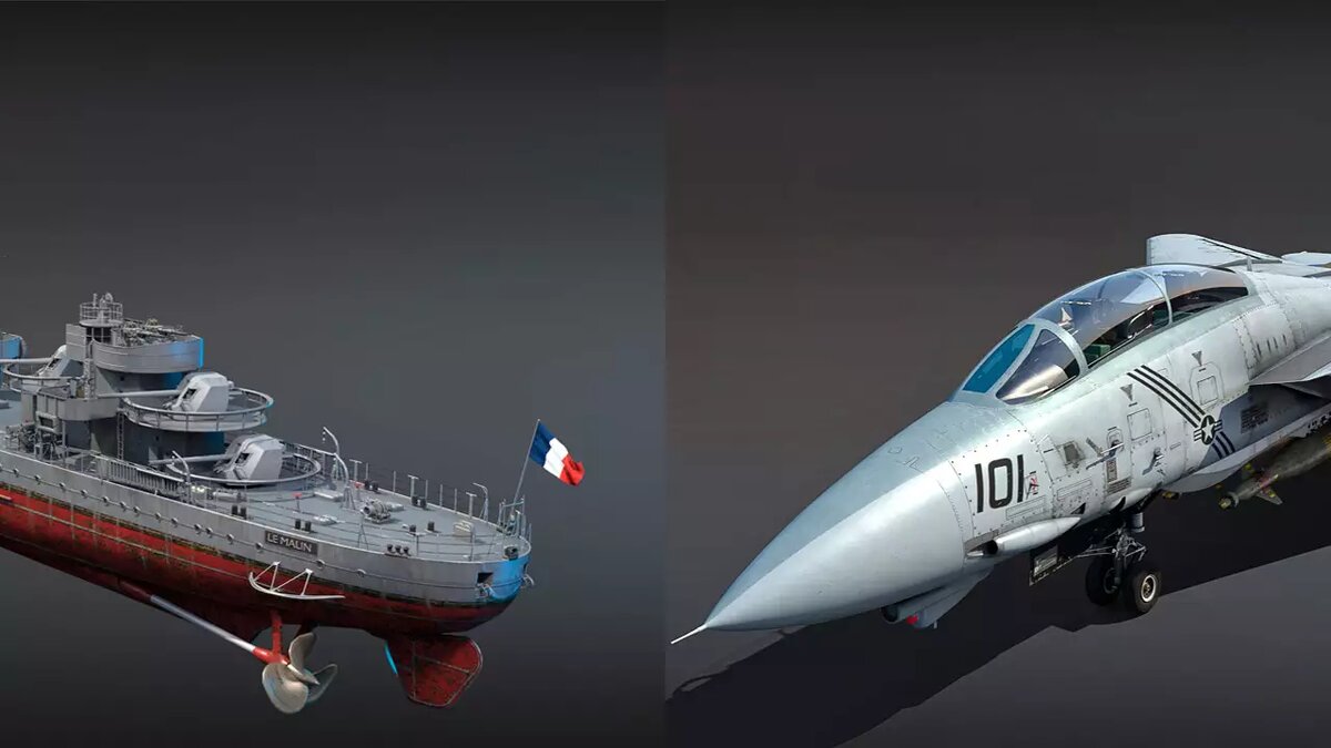 Эсминец Le Malin и истребитель F-14B Tomcat в War Thunder | Все про онлайн  игры на ПК и другие платформы | Дзен