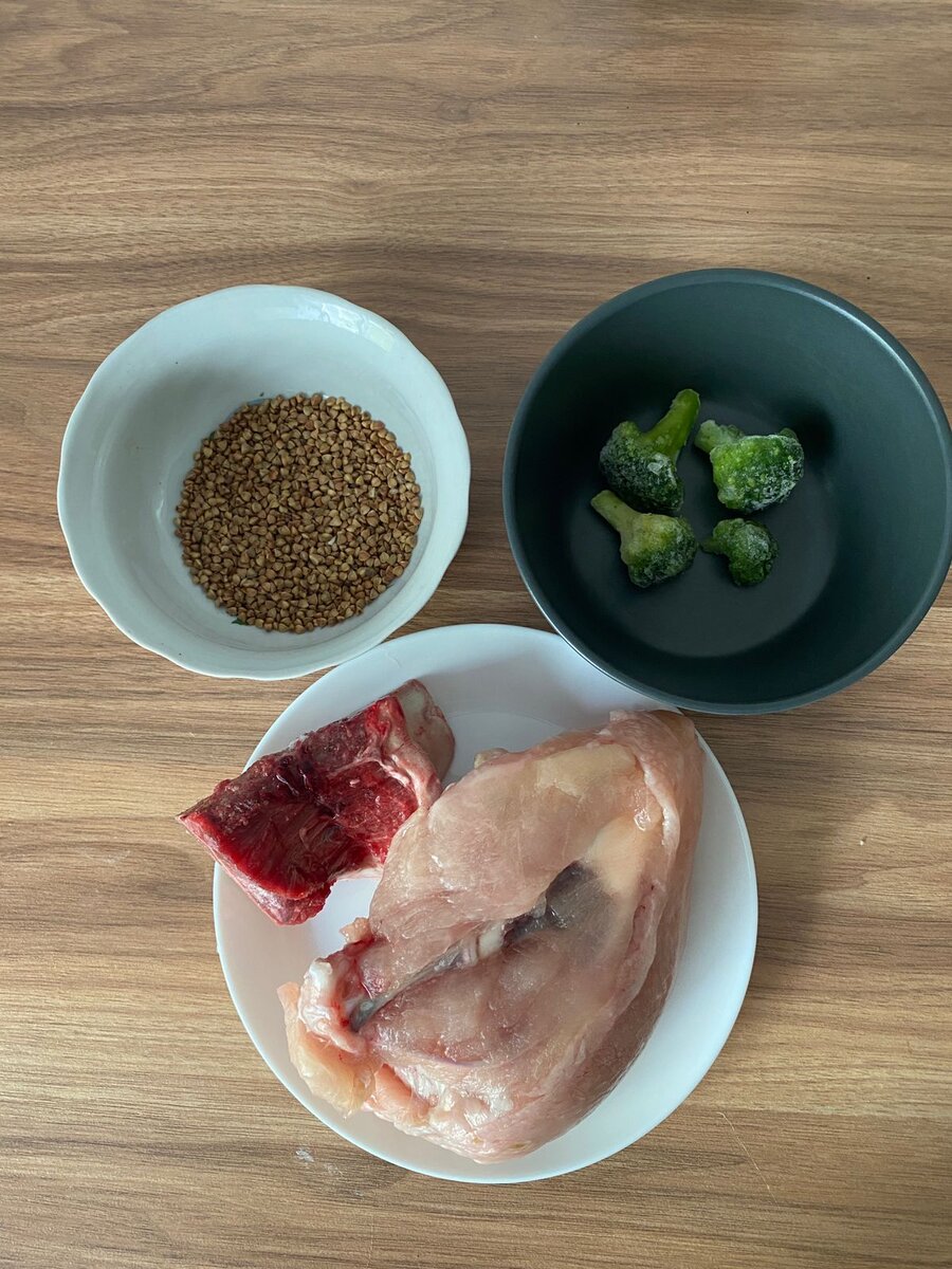 Набор продуктов для первого рецепта