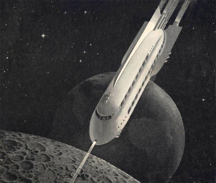 Межпланетный крейсер. Изображение взято из открытых источников