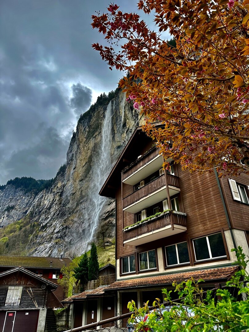 Долина Лаутербруннен. Водопад. Швейцария.