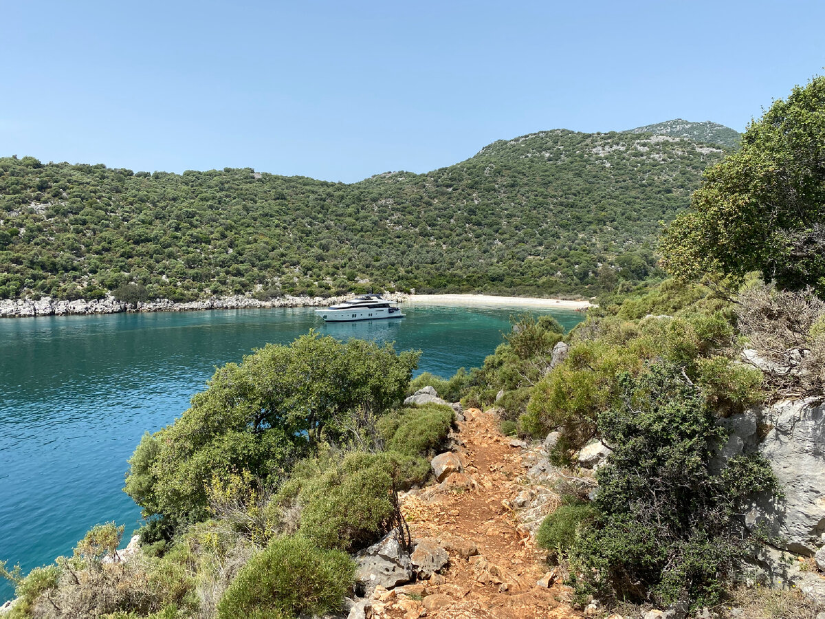 Белый пляж возле Демре. Ликийская тропа 2023 