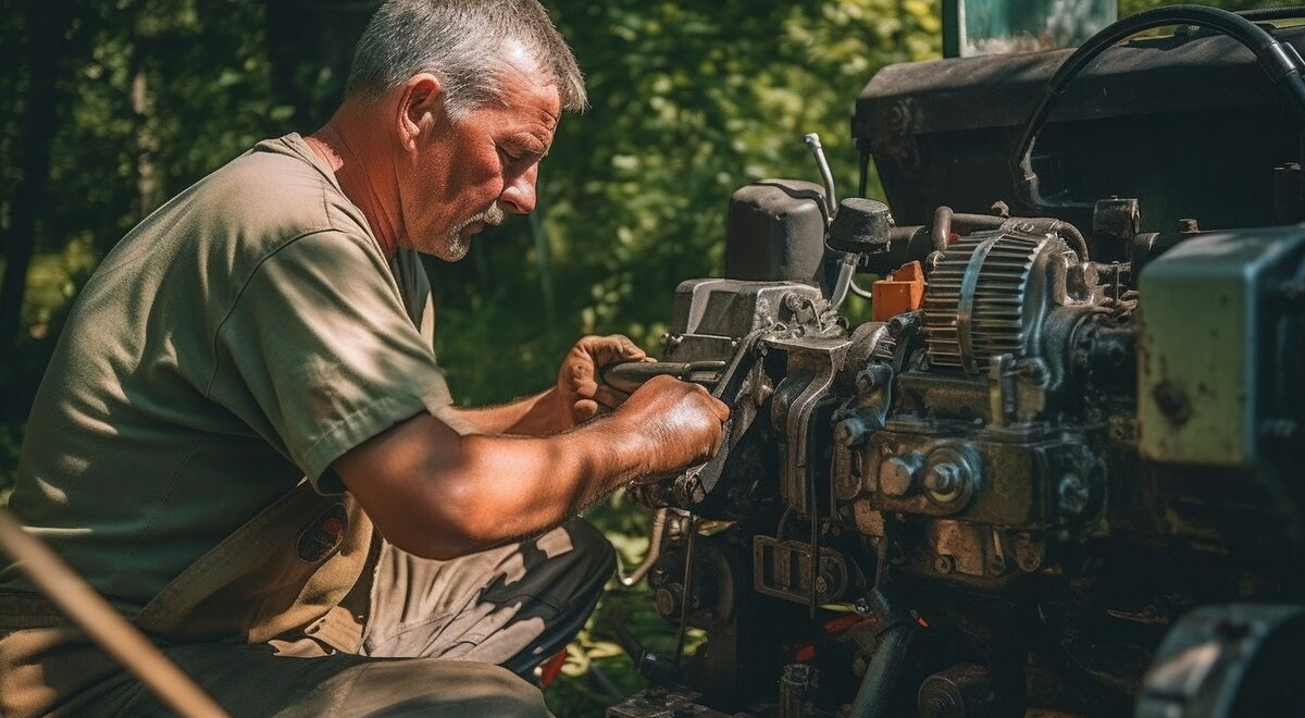 Обслуживание мотора Deutz.