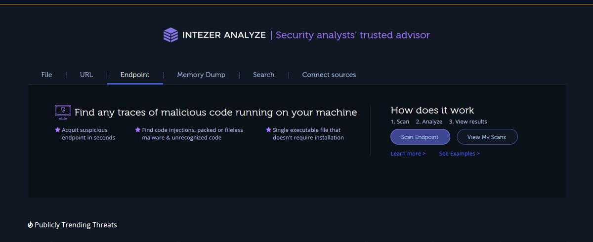 Endpoint Analyze:
​