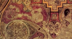 16. Монограмма «Хи-Ро». Фрагмент. Келлская Книга. Лист 34r. Ок. 800 г. Дублин, Библиотека Тринити-Колледжа, Ms. 58 (A.I.6)