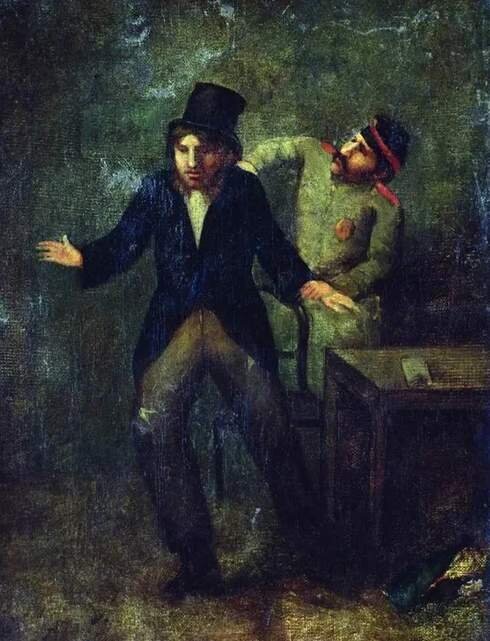 Автопортрет, Леонид Иванович Саламаткин(1837-1882).