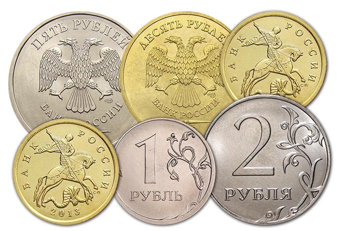 Монеты россии в обращении