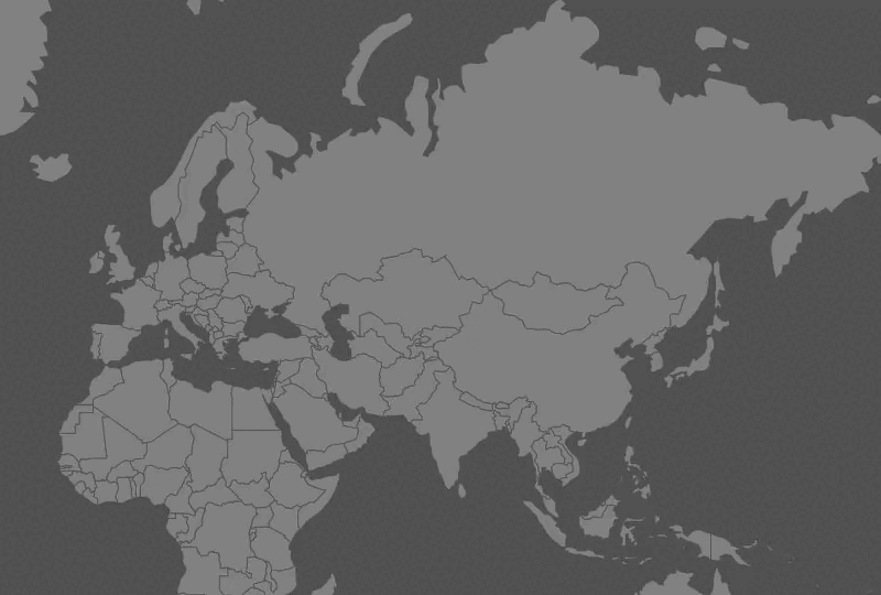 
На интерактивных картах подсвечиваются названия стран и регионов