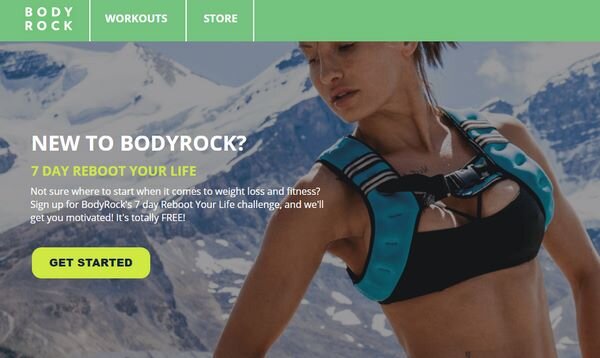Главная страница сайта Bodyrock