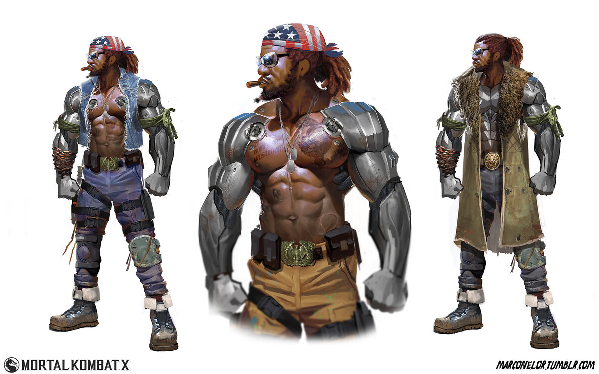 Ранние концепт-арты персонажей Mortal Kombat X