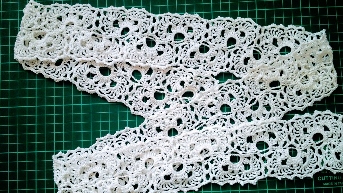 Простое ЛЕНТОЧНОЕ КРУЖЕВО вязание крючком КАЙМА мастер-класс How to Crochet Lace Tape Ribbon