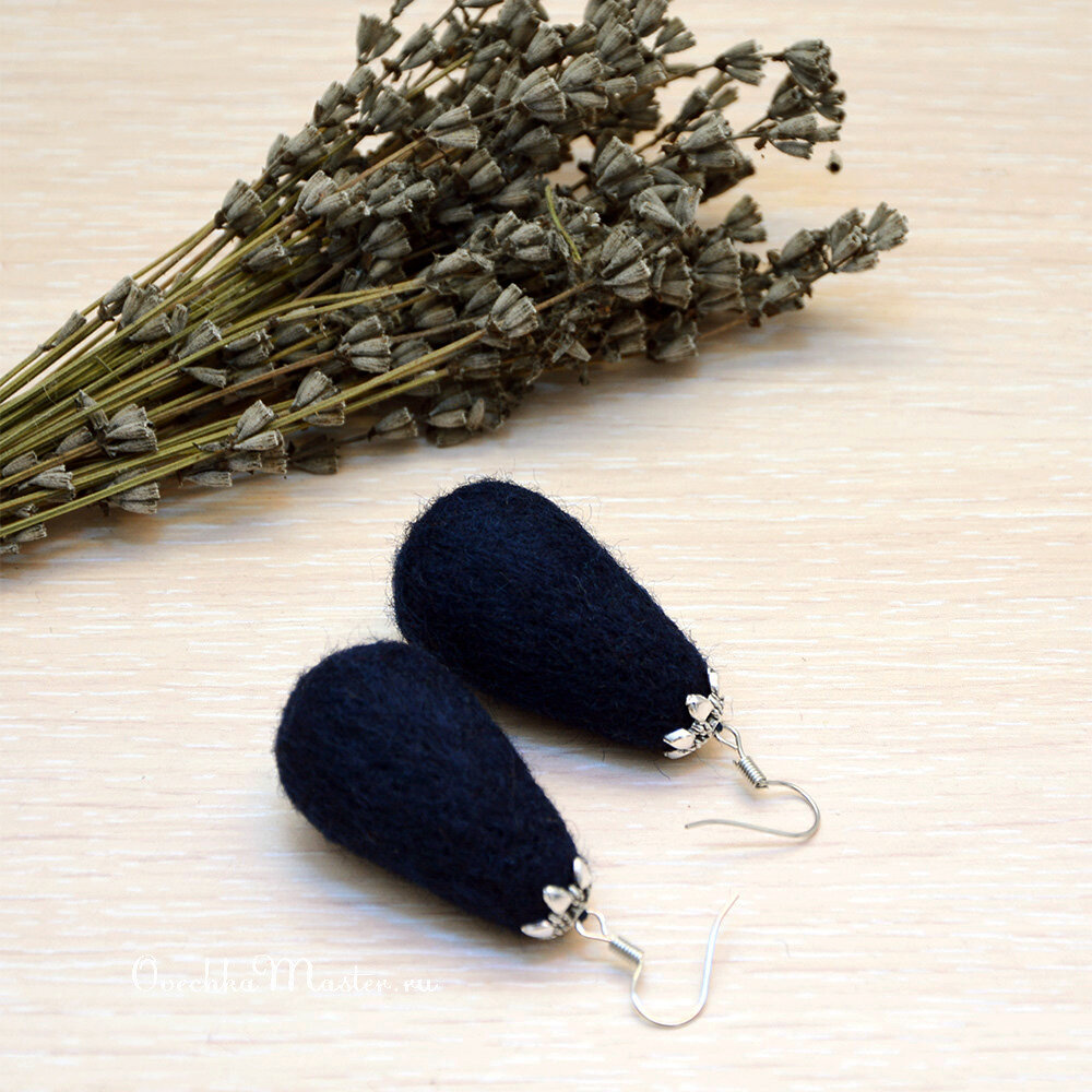 Серьги "Тёмная ночь"