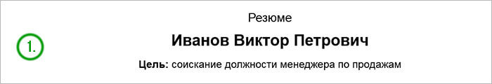 С этого начинается ваше резюме