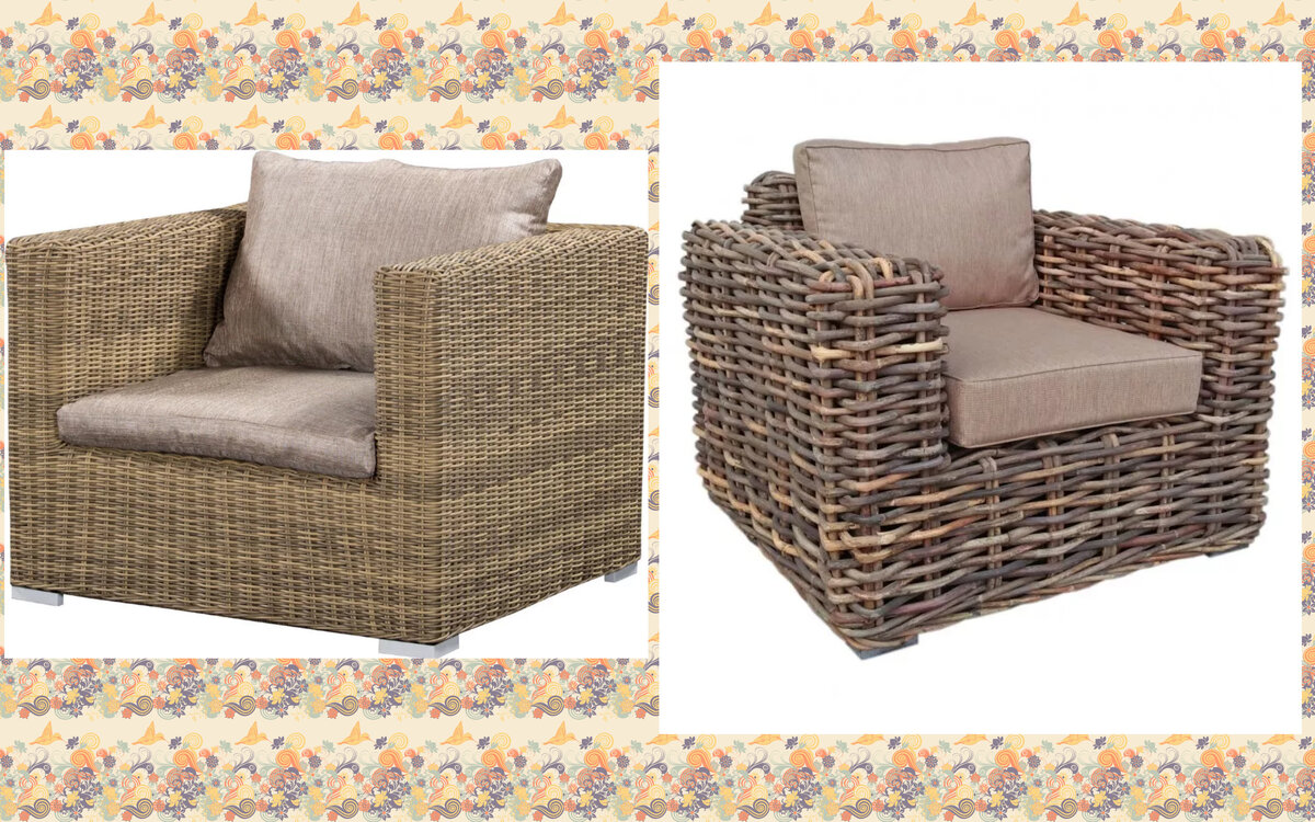 фото  Ротанговых кресел...