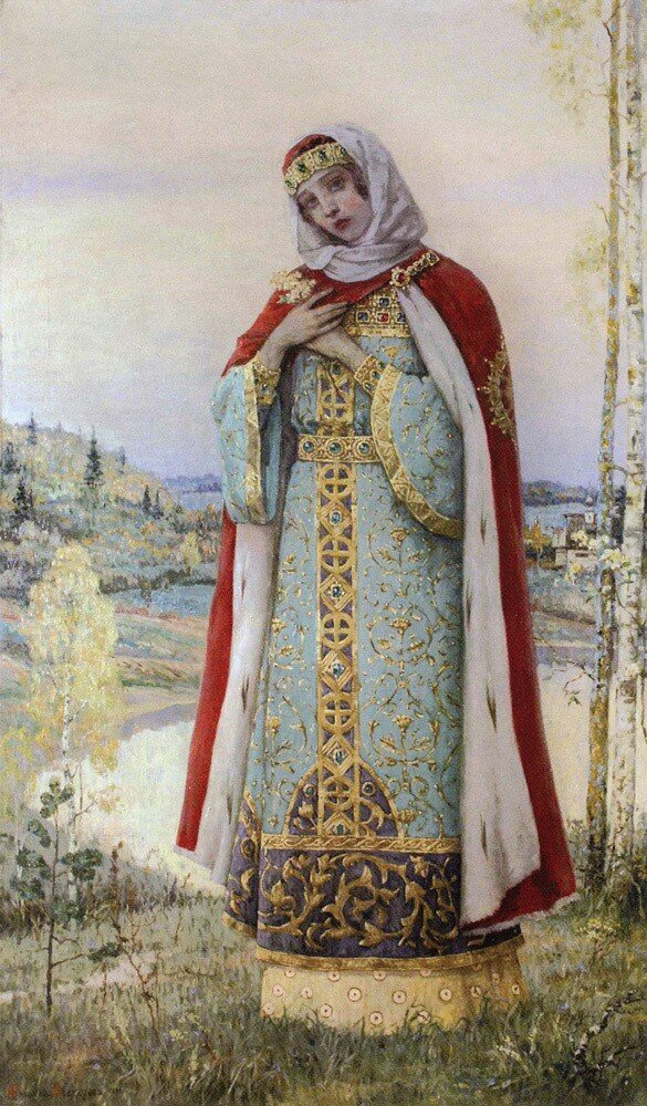 Нестеров М.В. Девушка у озера (Княгиня). Конец 1910-х — 1920-е