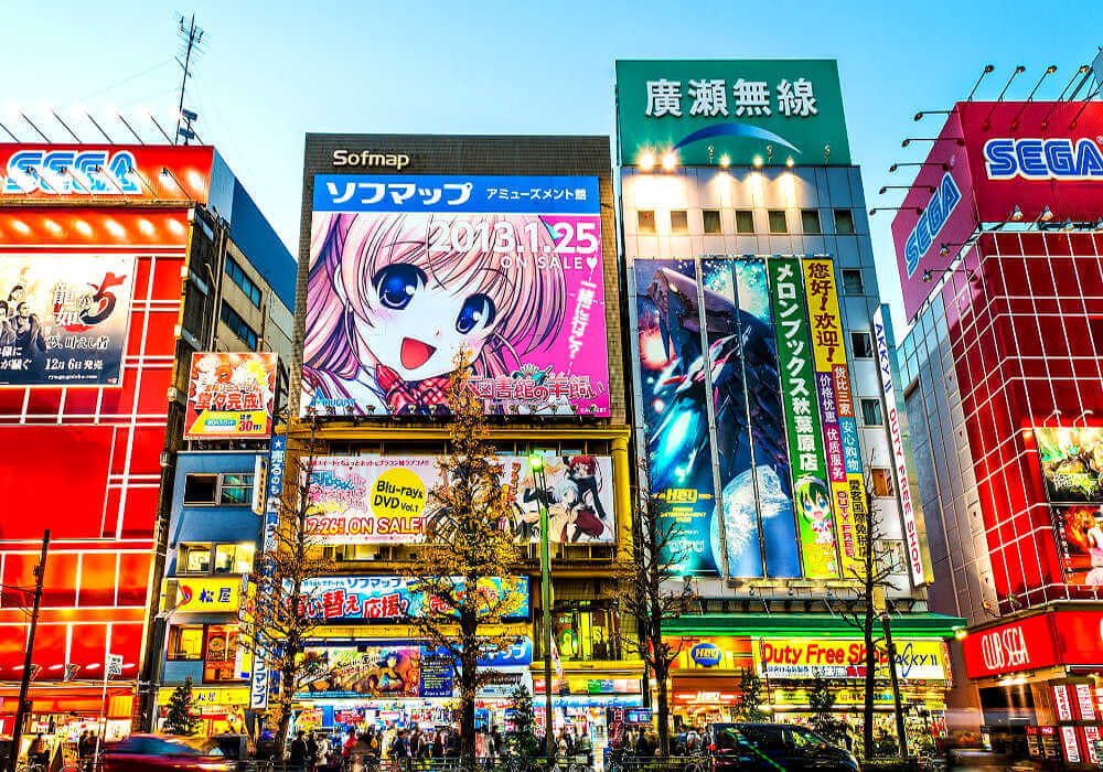 Наружная реклама в Японии