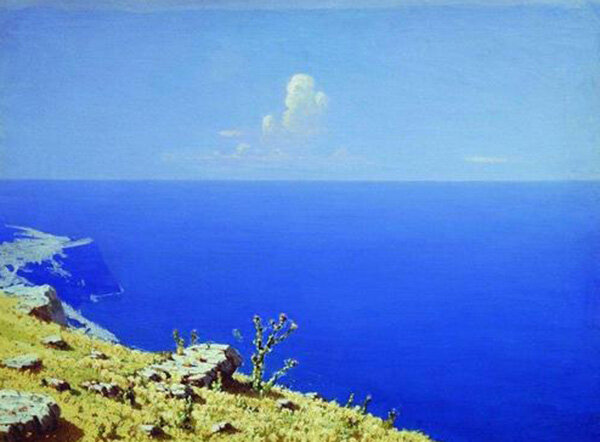 Фотография картины А. Куинджи "Море. Крым" (из свободных источников)