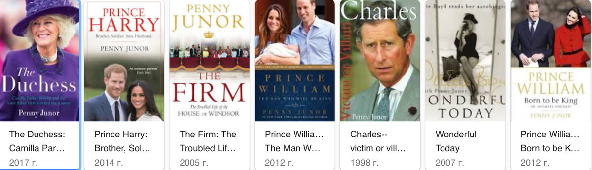 часть книг Пенни Джунор