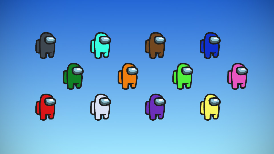 Все расцветки персонажей (Взято из Яндекса)