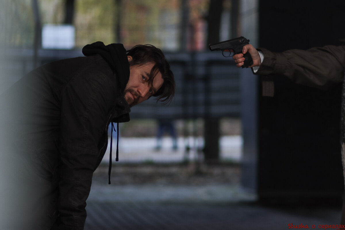 Кадр со съемок сериала "Рикошет 2"